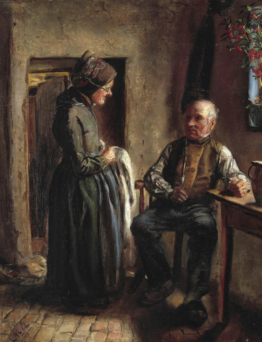 An old couple. -Michael Peter Ancher