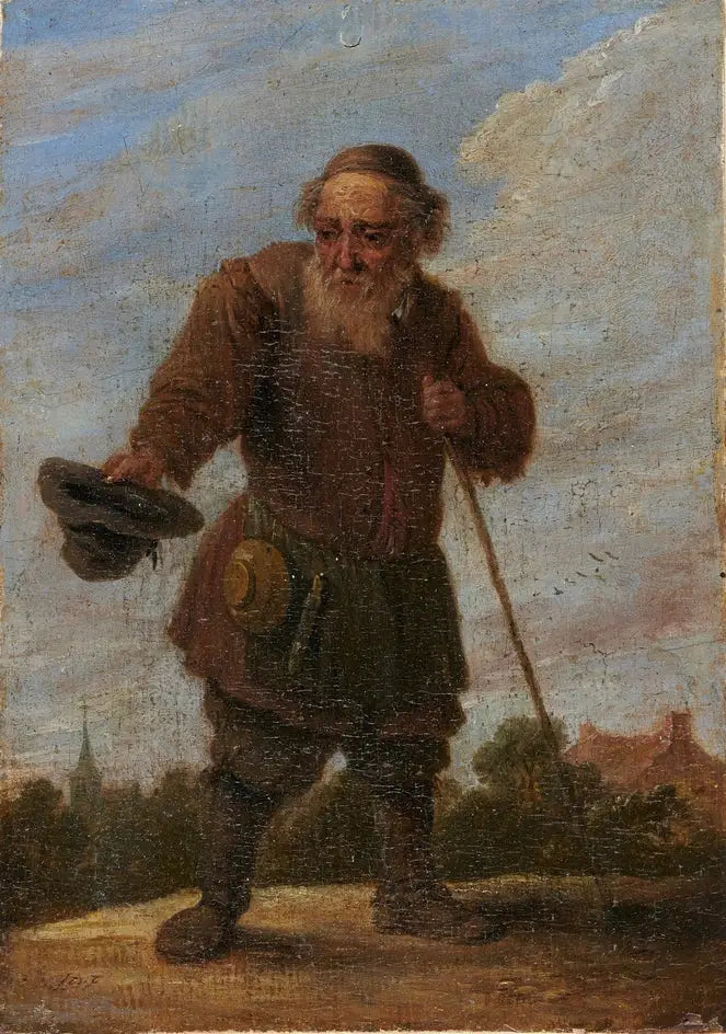 An Old Beggar - David Teniers the Younger