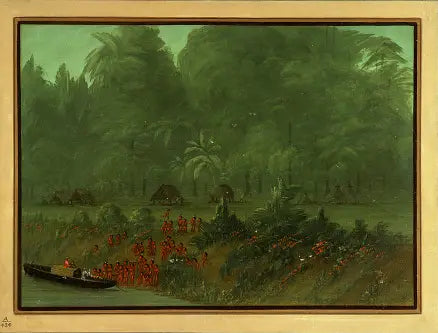 Yahua Village - George Catlin