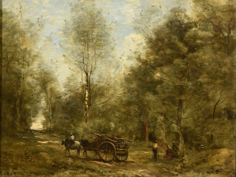 A Path in the Woods of Wagnonville - Jean-Baptiste Camille Corot