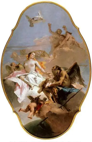 An allegory with Venus and Time - Giovanni Battista Tiepolo