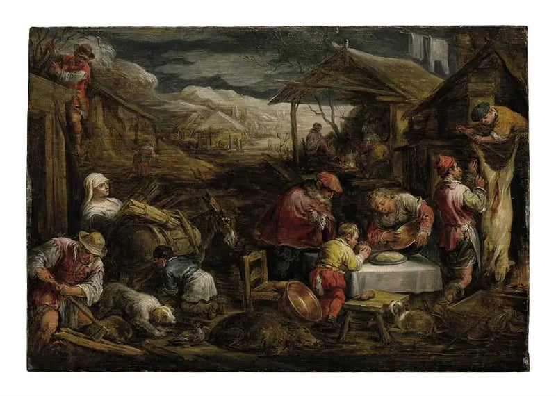 An Allegory of Winter - David Teniers the Younger