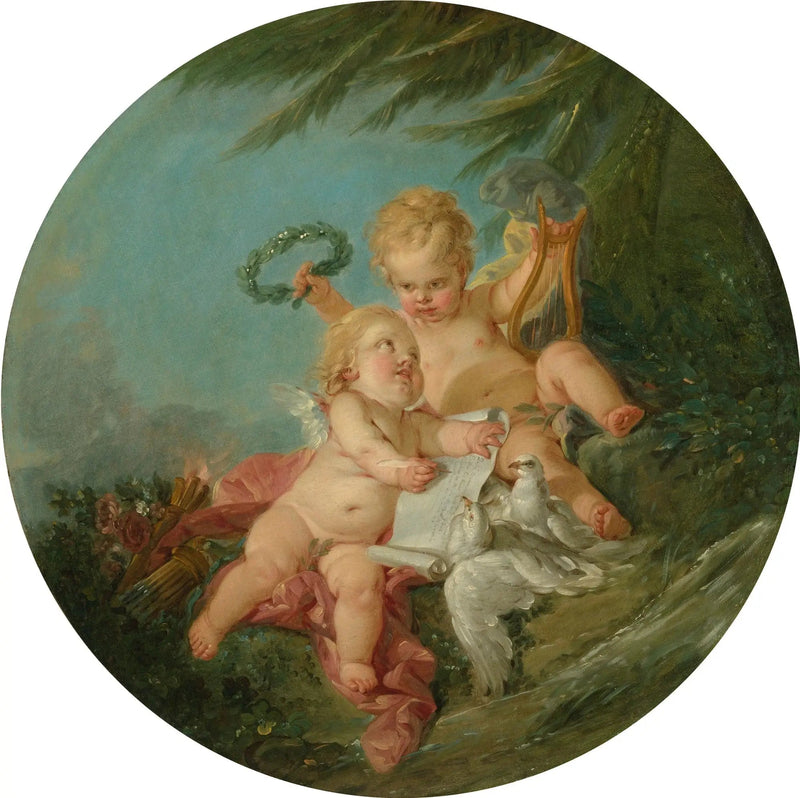 An Allegory of Poetry - François Boucher