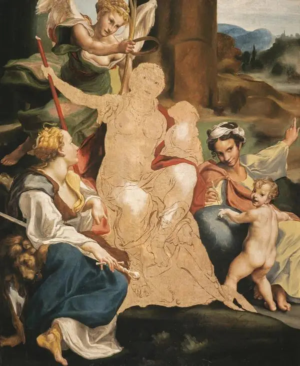 An Allegory of Virtue (unfinished) - Antonio da Correggio
