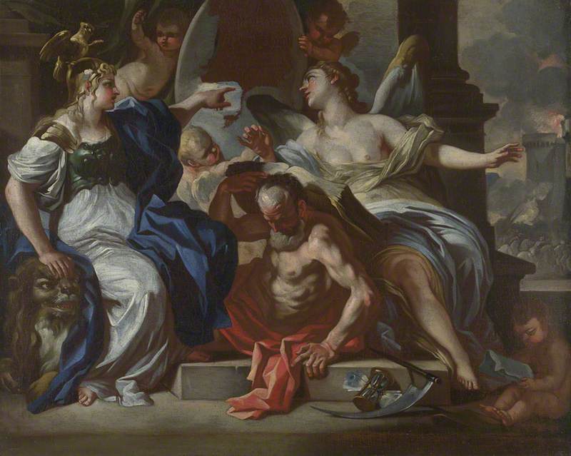 An Allegory of Louis XIV - Francesco Solimena