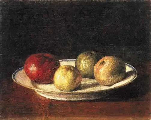 A Plate of Apples - Henri Fantin-Latour