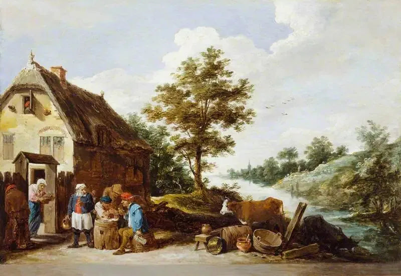 An Inn by the River - David Teniers the Younger
