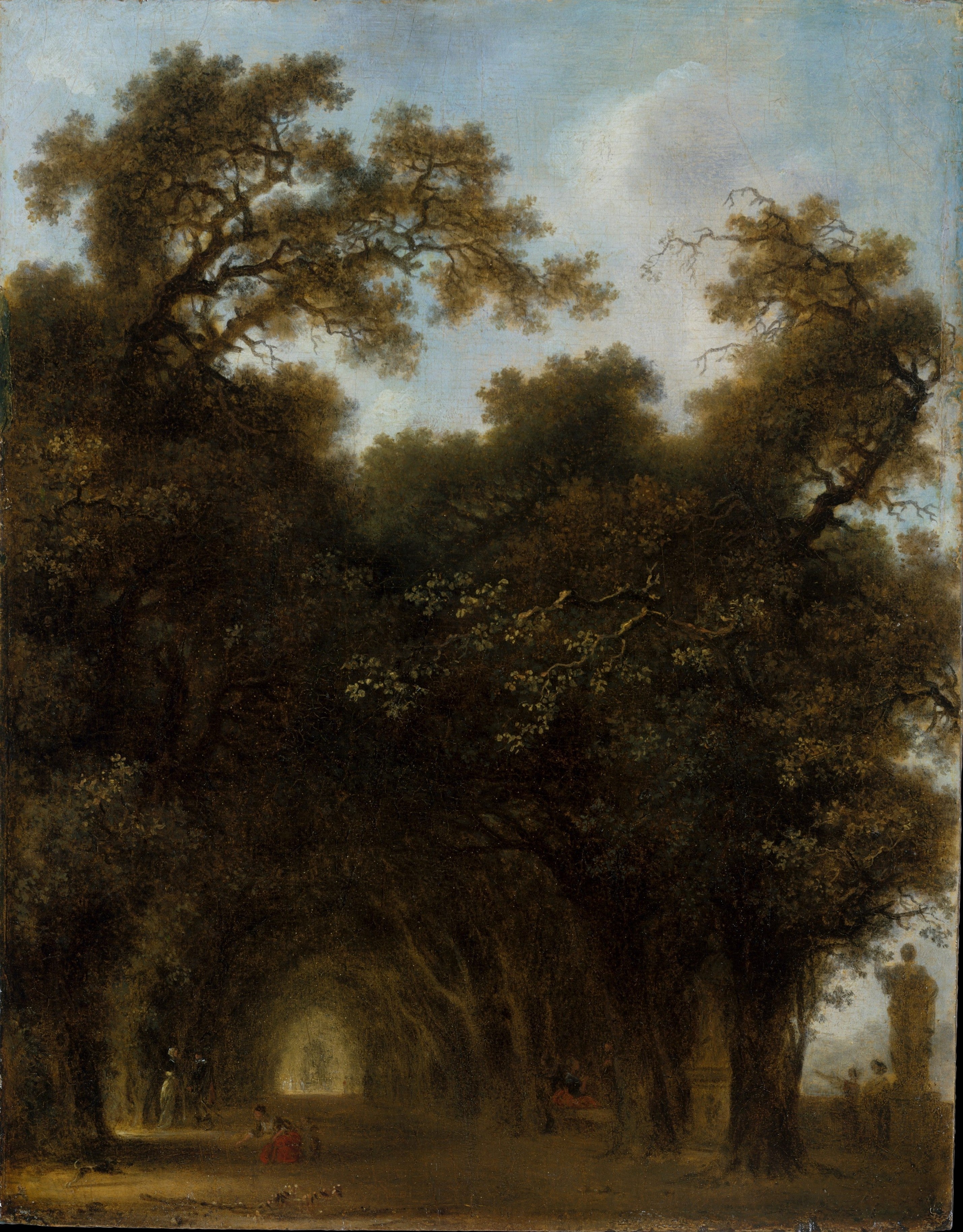A Shaded Avenue - Jean-Honoré Fragonard