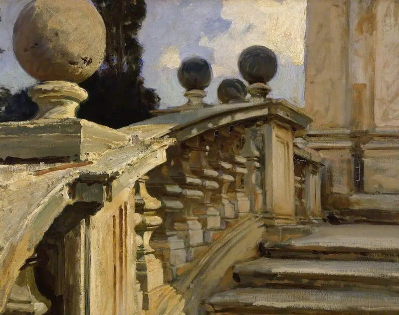 A Balustrade - John Singer Sargent
