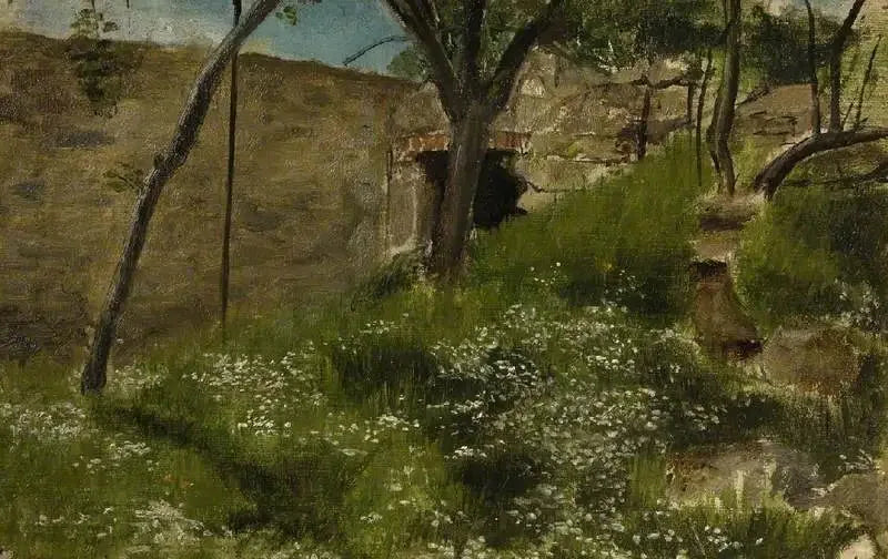 A Floral Bank - Lawrence Alma-Tadema