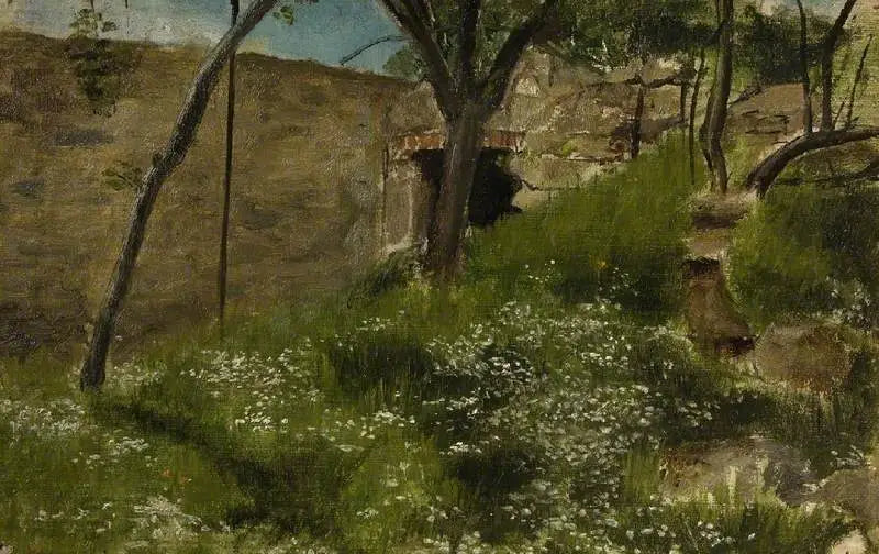 A Floral Bank - Lawrence Alma-Tadema