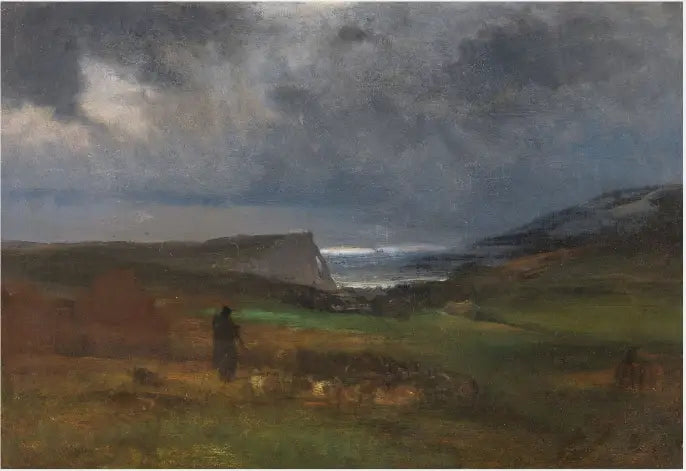 A coast, in the evening - George Inness