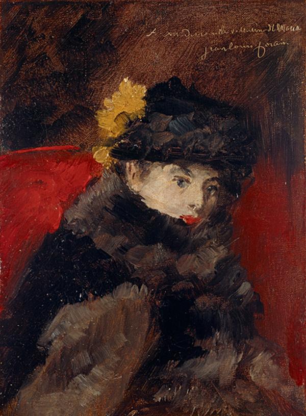 A Lady in a Fur Coat - Jean-Louis Forain