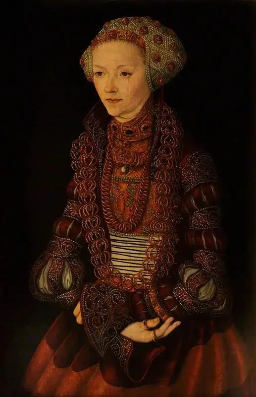 An Unknown Lady, formerly called Sybille de Clèves, wife of Jean Frédéric of Saxony - Lucas Cranach the Elder