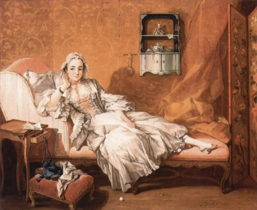 A Lady on Her Resting Bed - François Boucher