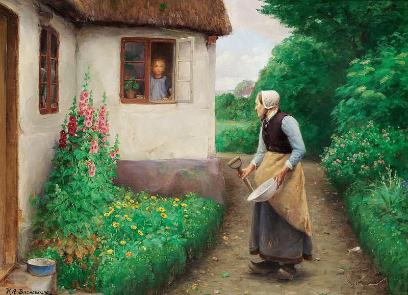 A Morning Conversation. - H. A. Brendekilde