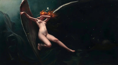 Une fée sous un ciel étoilé - Luis Ricardo Falero - Alpha Reproduction