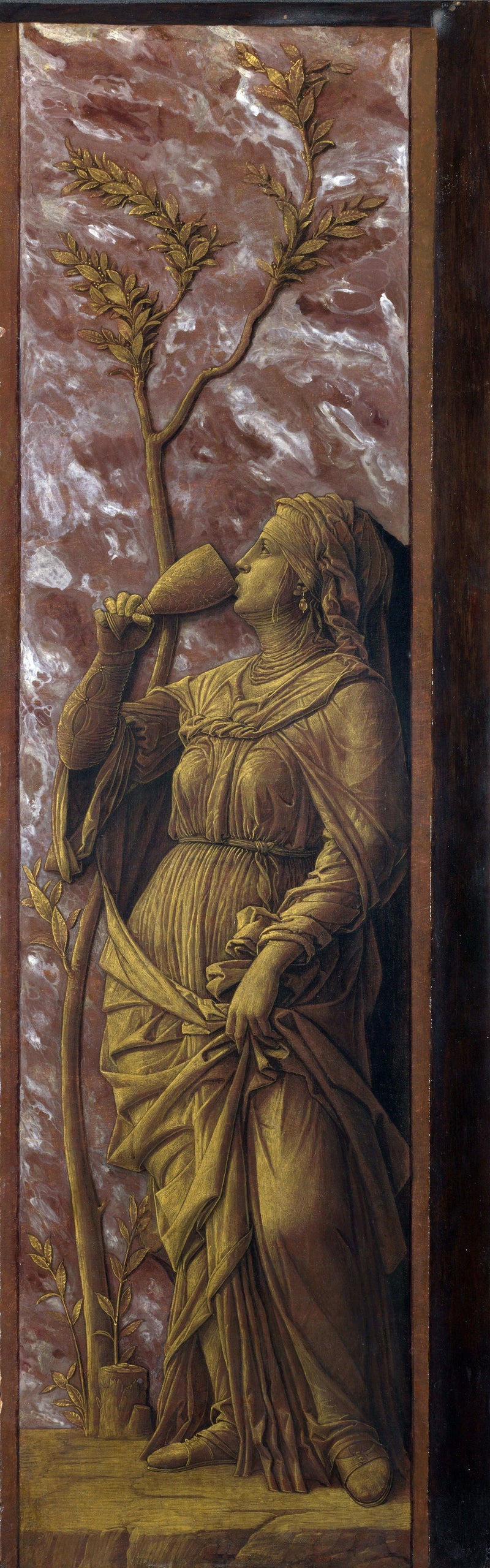 A woman drinking - Andrea Mantegna