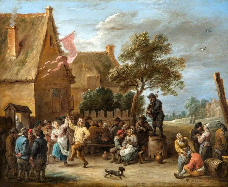 A village festival on Saint George's Day - David Teniers the Younger