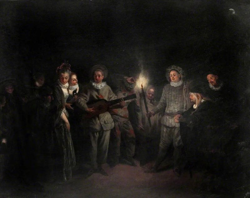A Musical Celebration (Love at the Italian Theatre) - Antoine Watteau