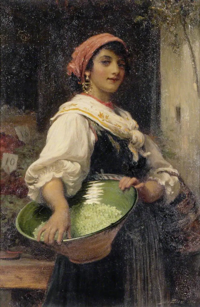 A Girl from the Venetian Market - Luke Fildes