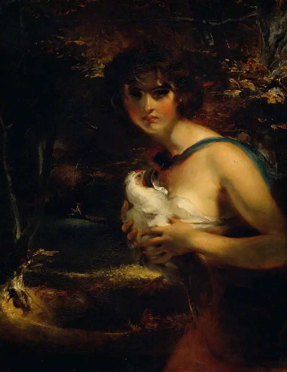 Une fille gitane - Thomas Lawrence image 1 reproduction artisanale de tableau