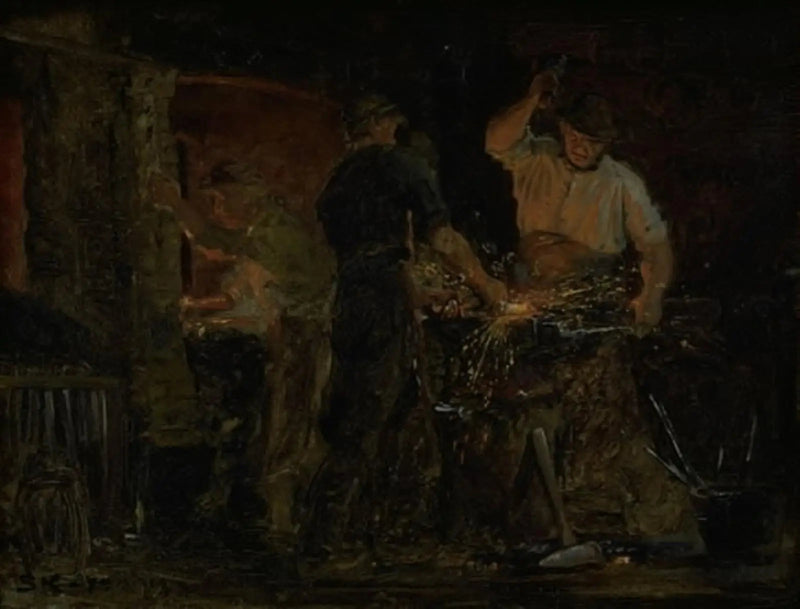 A forge in Hornbæk - Peder Severin Krøyer