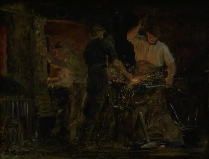 A forge in Hornbæk - Peder Severin Krøyer