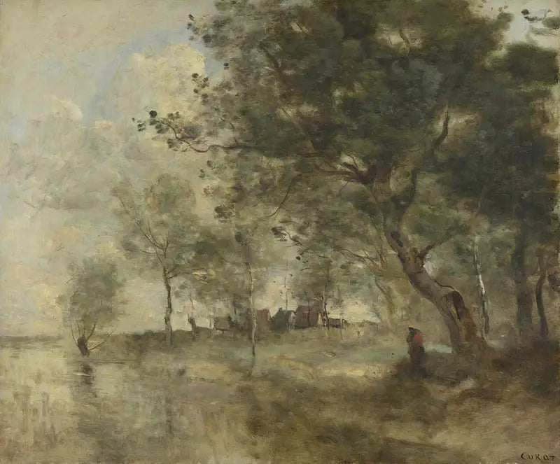 A Flood - Jean-Baptiste Camille Corot
