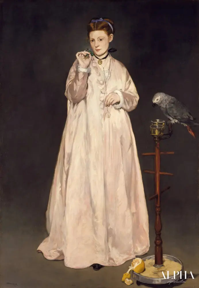 Une jeune femme en 1866 - Edouard Manet - Reproductions de tableaux et peintures haut de gamme