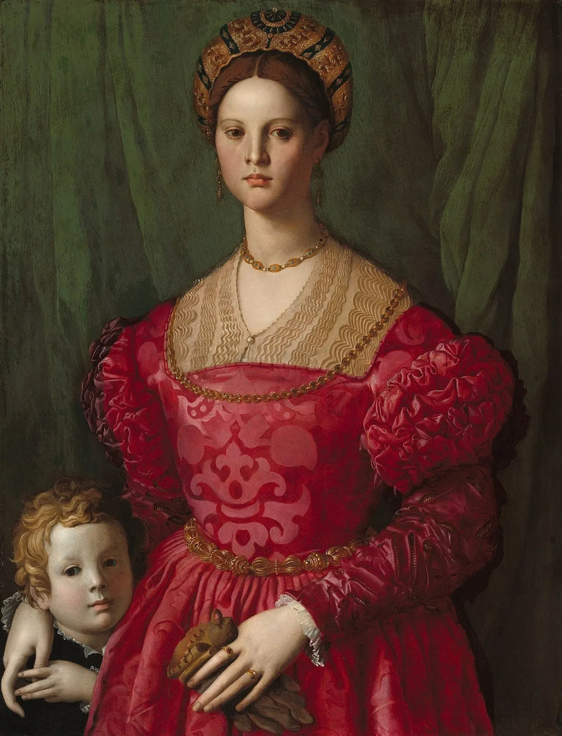 A young woman and her little boy - Bronzino