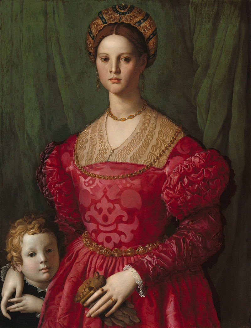 A young woman and her little boy - Bronzino