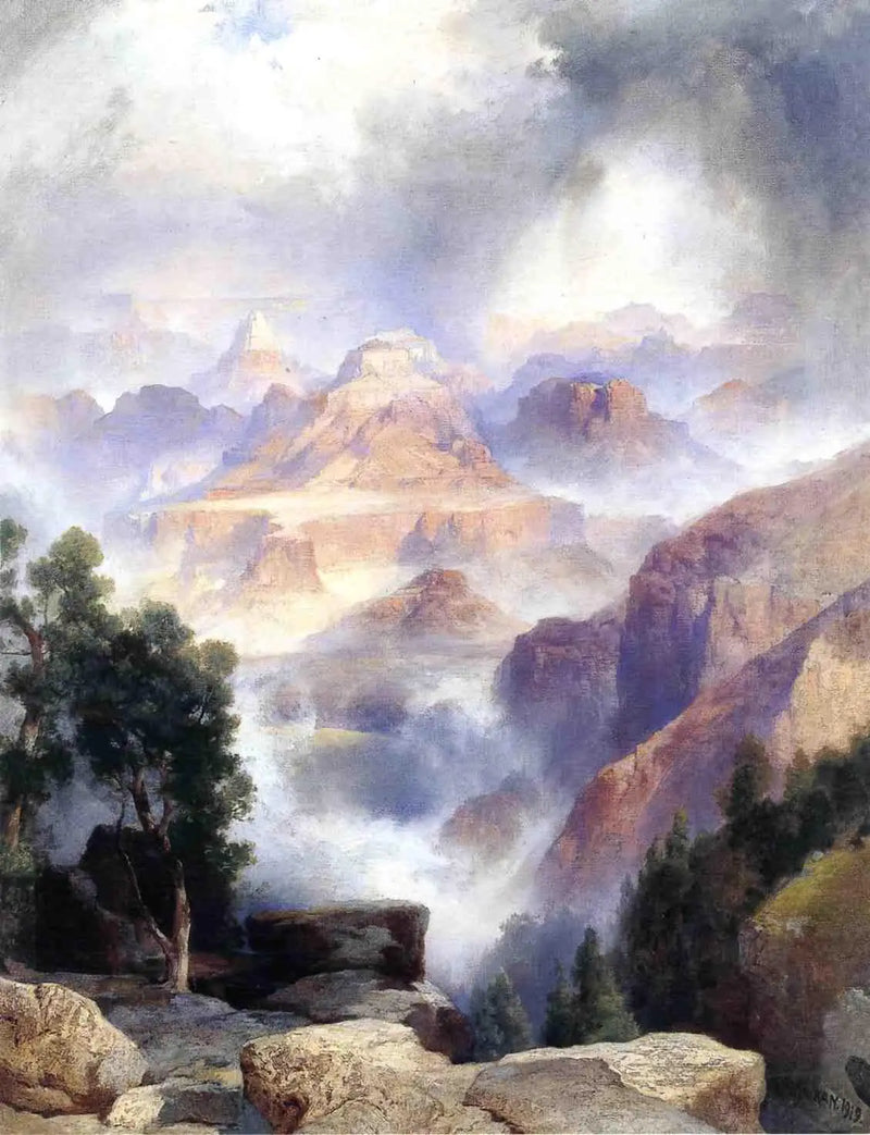 A Rainy Day, Grand Canyon - Thomas Moran