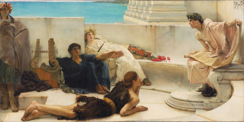 A reading of Homer - Lawrence Alma-Tadema