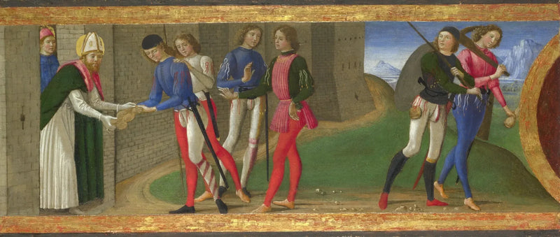 A legend of the saints Justus and Clement of Volterra - Domenico Ghirlandaio