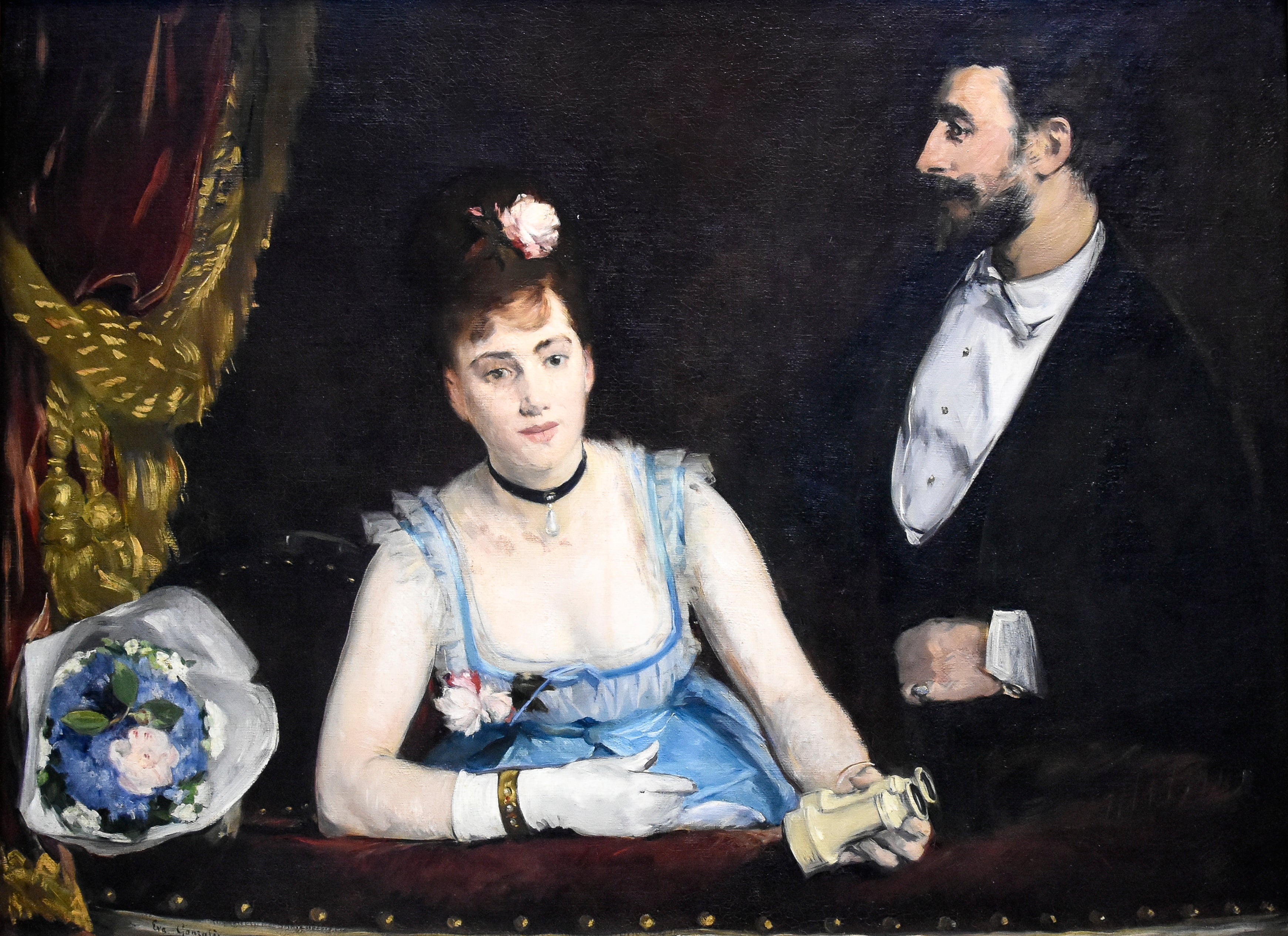 Une loge aux Italiens - Eva Gonzalès - Alpha Reproduction