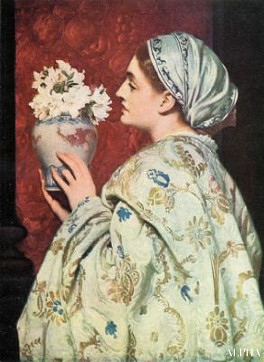 A noble lady from Venice - Frederic Leighton Reproductions of paintings in oil paint