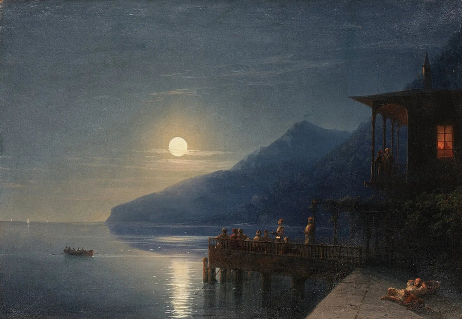 A Moonlit Night on the Crimean Coast - Ivan Aïvazovski