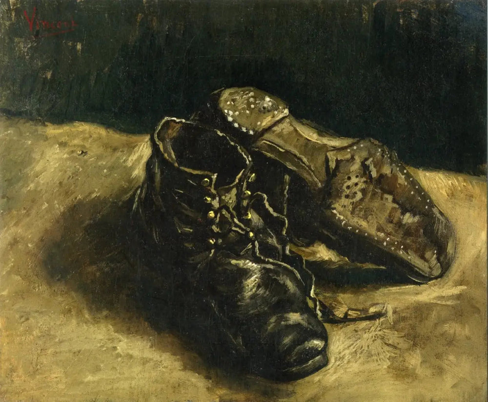 Une paire de chaussures - Vincent van Gogh image 1 reproduction artisanale de tableau