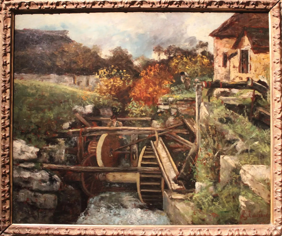 A stationery store in Ornans - Gustave Courbet