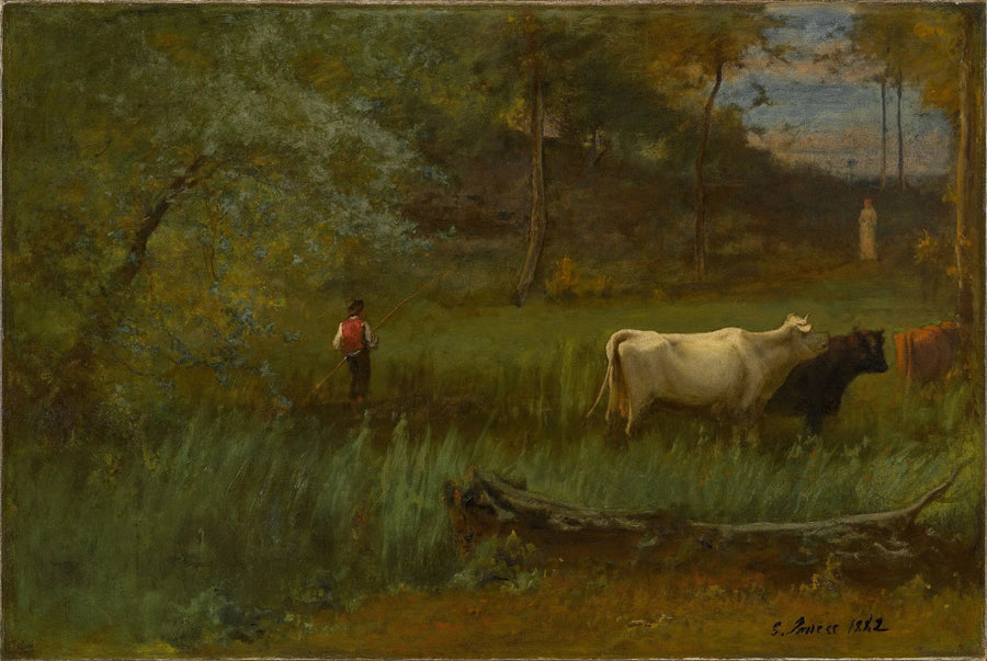 A pastoral scene - George Inness