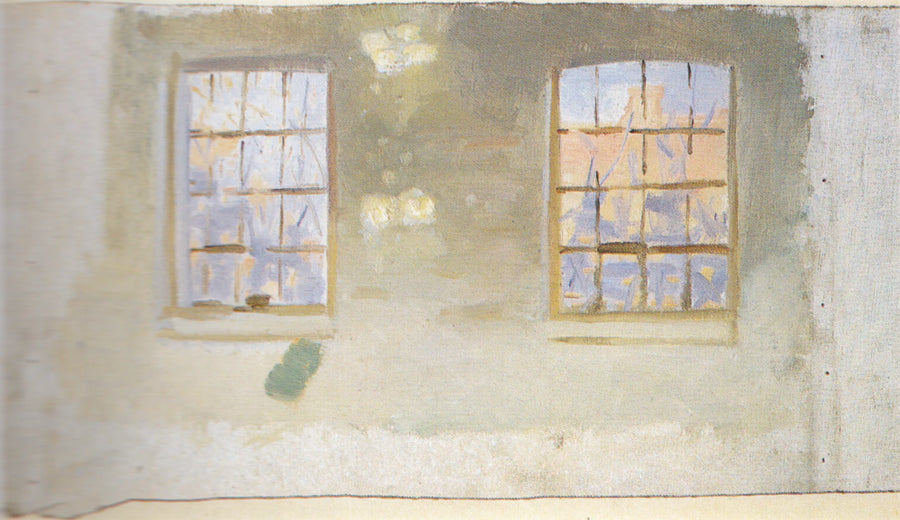 A room with large windows. Office - Anna Ancher