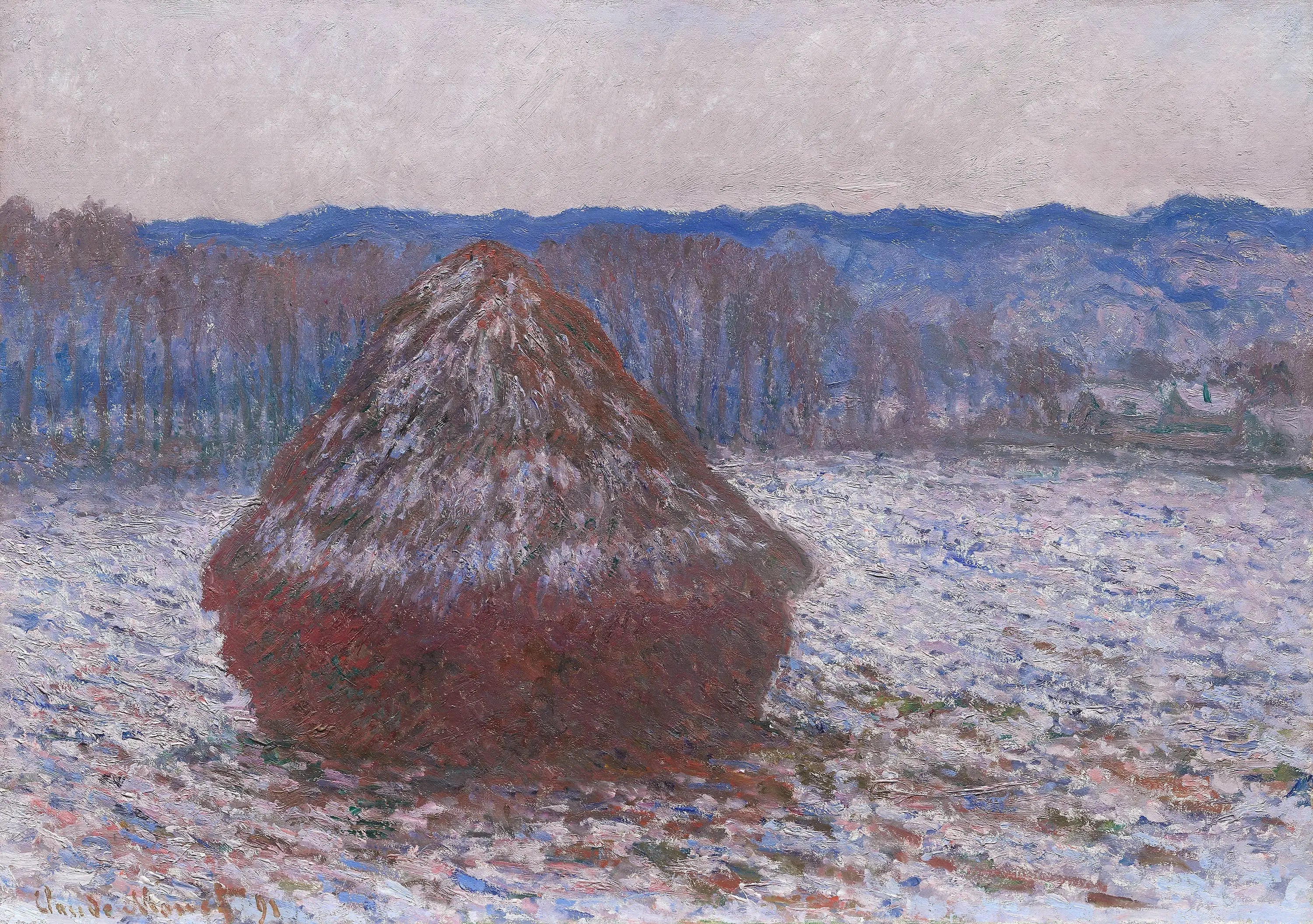 Reproduction du tableau « Une pile de blé - Claude Monet » par Alpha Reproduction en peinture à l’huile