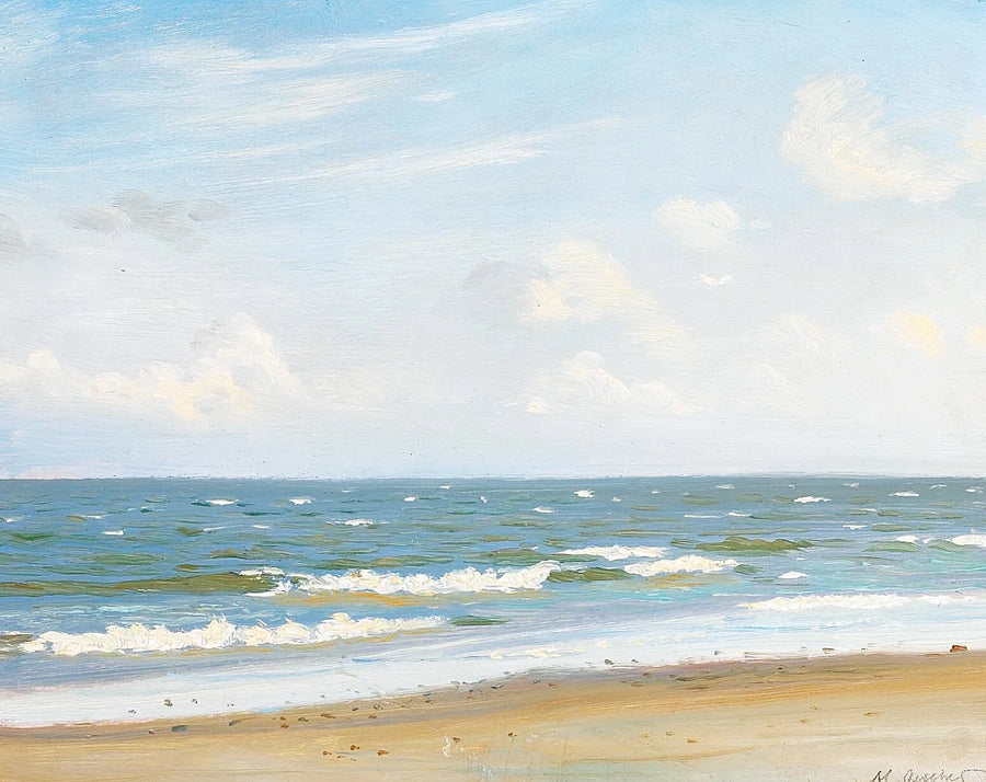 A beach with a sea view. - Michael Peter Ancher
