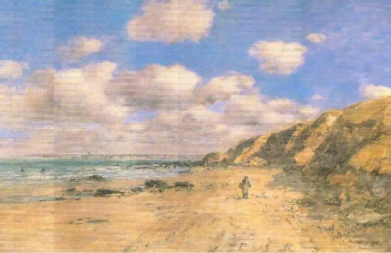 A Beach Near Trouville - Eugène Boudin