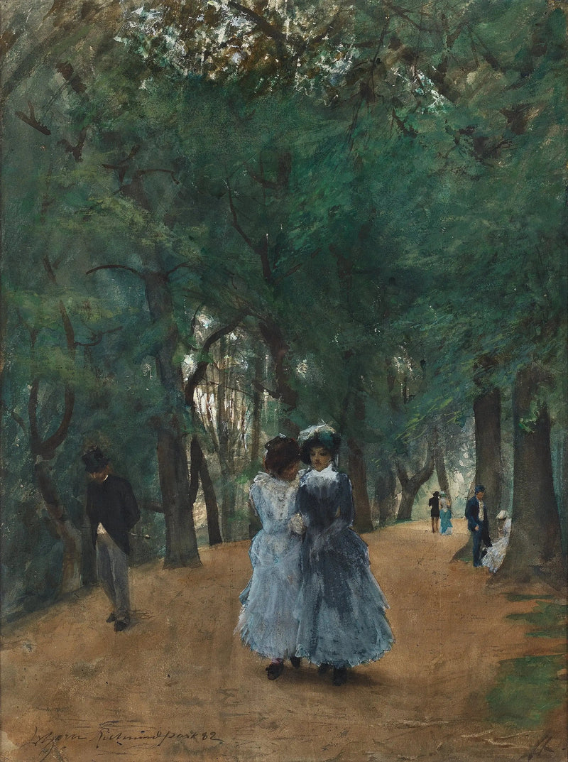 A walk in the park - Anders Zorn