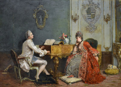 Une représentation privée - Gerolamo Induno - Alpha Reproduction