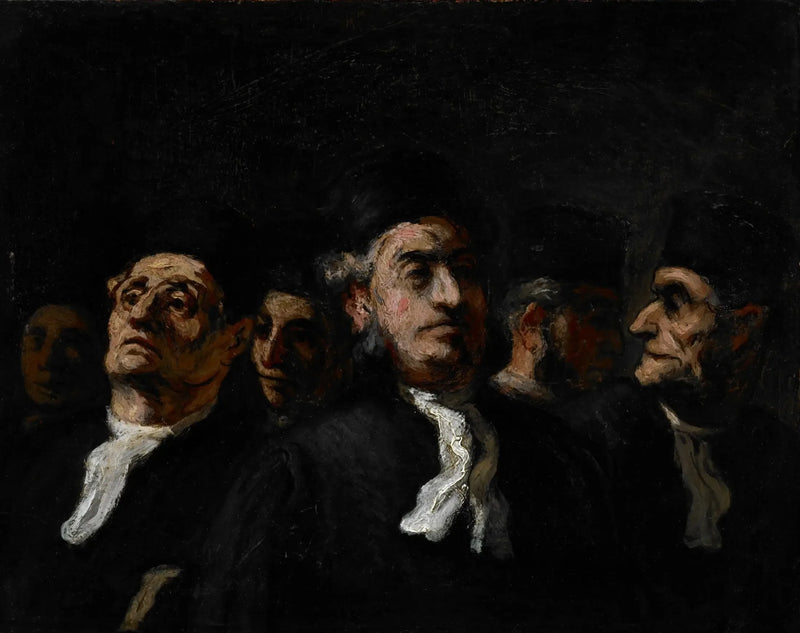 A meeting of lawyers - Honoré Daumier