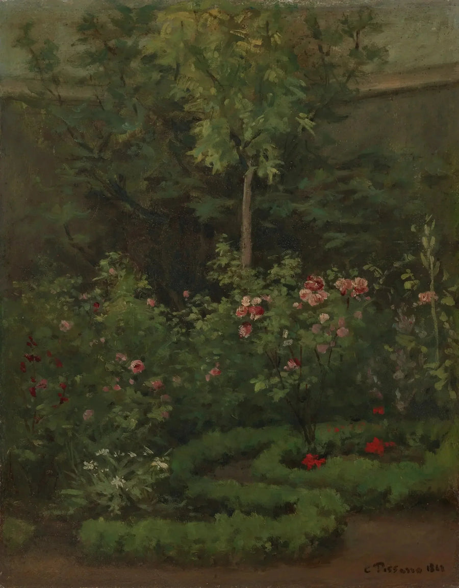 A Rose Garden - Camille Pissarro