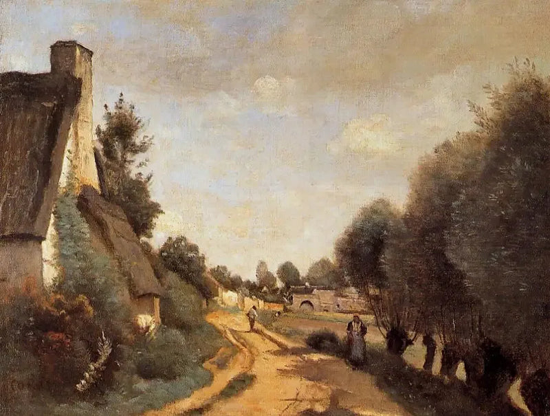 A Road Near Arras - Jean-Baptiste Camille Corot